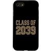 Kindie Collegiate Varsity Style Ts Custodia per iPhone SE (2020) / 7/8 Classe di 2039 Leopard Varsity scuola materna per bambini