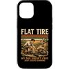 Mountain Bike Dog Trail Cycling Custodia per iPhone 12/12 Pro Pneumatico a terra Il mio cane non si preoccupa solo continua a correre