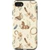 Cozy Countryside Farm Life Design Studio Custodia per iPhone SE (2020) / 7/8 Western Cottagecore Agnello Puledro Coniglio Ferro di Cavallo Acquerello