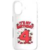 Birthday Ladybug Lovers Custodia per iPhone 17 Questa coccinella è 4 anni 4 anni 4 ° compleanno ragazza famiglia