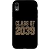 Kindie Collegiate Varsity Style Ts Custodia per iPhone XR Classe di 2039 Leopard Varsity scuola materna per bambini