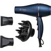 JaDy Emerald - Phon Professionale 2000W con Diffusore | Asciugacapelli Ionico Anti-Crespo, Potente, Silenzioso e Leggero | Colori: Grey, Green, Blue, Pink, Black (Blu - Blue)