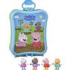 Peppa Pig Peppa's Adventures Box da portare con sé Peppa e i suoi amici, 4 personaggi e scatola per il trasporto, adatto a partire dai 3 anni in su