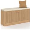 IDMarket - Panca da Ingresso Juliette con doghe in Legno Colore Rovere
