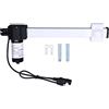 GLOGLOW Motore Elettrico Sedie Elevabili Divani Reclinabili DC29V Corsa 230mm 6000N, Attuatore Lineare OEM per Sostituzione Poltrone Relax e Letti Elettrici 2 Pulsanti