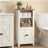 VASAGLE Armadietto da Bagno Stile Country, Mobiletto Salvaspazio