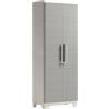 EffeDecor Armadio in Resina Basso Tuttopiani Portascope Porte Lucchettabili e Piedini Regolabili Beige Fornito in Kit Ideale per Balcone,Garage.Veranda,Interno o Esterno (PortaScope)