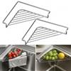 Generic Mensola angolare per lavello in acciaio inox con design triangolare aperto | Scaffale di scarico angolare del lavandino, scaffale angolare del lavandino del triangolo dell'acciaio inossidabile