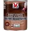 V33 Vernice per interni ultra resistente, satinata, mogano, 2,5 l
