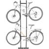 VEVOR Supporto Bicicletta per 2 Bici Rastrelliera Verticale Autoportante | Portabiciclette da Pavimento con Ganci Regolabili in Altezza, in Acciaio al Carbonio Robusto, Ideale per Garage e Casa, Nero