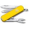 Victorinox Swiss Army Knife Classic SD, Multiuso con 7 Funzioni, Sunny Side | Coltellino tascabile con lama, forbici e lima per unghie. Ideale per EDC e cura quotidiana, 58 mm, Prodotto in Svizzera