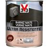 V33 Vernice per interni ultra resistente, opaca, mogano, 2,5 l