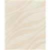 Rasch Carta da parati 608038 - Carta da parati in tessuto non tessuto beige con onde e effetto cangiante della collezione Sky Lounge