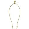 PATIKIL 12 Lampada Arpa Kit con Terminali, 1 Set Rimovibile Lampada Ombra Staffa Supporto, Fai da Te Illuminazione Accessori per Tavolo Lampade Terra Lampade, Oro Tono