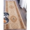 Carpeto Rugs Carpeto Tappeto Passatoia Corridoio 90x300cm Crema Orientale Tradizionale | Tappeto Passatoia per Cucina Lavanderia Camera da Letto Beige Morbido Antiallergico Facile da Pulire Lungo Venduto al Metro