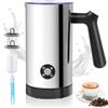 Casimhu Montalatte Elettrico 4 in 1, Cappuccinatore Elettrico per Calda e Fredda, Scaldalatte in Vetro, Macchina Automatica per Caffè Latte, Cioccolata