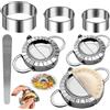 YITONGFU Set Di Stampi Per Ravioli, 7 Pezzi Ravioli Stampo, Dumpling Maker, Macchina Per Ravioli, Acciaio Inossidabile