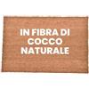 Galeone - Biancheria e Tessuti Zerbino Cocco | Zerbino Ingresso - Zerbini per Ingresso Esterno - Fibra di Cocco Naturale con fondo Antiscivolo, 80 x 130 cm
