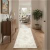 BEIMO Tappeto Salotto Pelo Corto Vintage, Tappeto Camera Da Letto, Tappeti Antiscivolo Lavabile, Tappeti Persiano per Corridoio, Soggiorno, Sala, Beige Sbiadito, 80x150cm