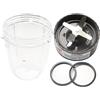 iParto Accessori di Ricambio per Frullatore Compatibili con Nutribullet 600W / 900W - Lama Estrattore con Bicchiere da 18oz e 2 Guarnizioni di Ricambio