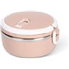 HERCHR Contenitori per il Pranzo Sigillati per Alimenti, 700ml Portapranzo rotondo portatile Con Fibbia Di Sicurezza per Adulti Ufficio Picnic Scuola
