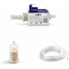 JCSPARES® - Kit Riparazione Macchina Caffè Compatibile con Faber e Frog | Elettropompa Pompa 57 Watt 15 Bar + Filtro Acqua Anticalcare in Resina + Tubo Aspirazione 1 m - Kit Manutenzione Ricambi