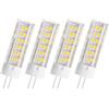 WOLTHID T3 220V G4 Lampadine a Led 7W Jc Base Bi-pin (non a bassa tensione 12v) G4 Led Landscape Lampadina Bianco Naturale 4000K per Sotto Armadio Soffitto Da Parete Puck Lights, Bianco Naturale,7W-4PCS