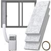 Generico Portable Air Conditioner Window Kit, AC Side Panel Vent Kit, Insulation Air Conditioner Adapter, Adjustable Window Seal for Home, Garage, Bedroom, Living Room