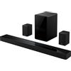 TCL Soundbar TCL Q85H Pro, 7.1.4, 860W, Bluetooth 5.1, Dolby Atmos & DTS-Virtual:X, e-ARC (4K@120Hz), Subwoofer Wireless, Negru