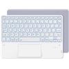 Sonstige Tastiera Bluetooth con touchpad, tastiera spagnola, illuminazione a 7 colori, connessione USB-C, compatibile con iOS, Android e Windows
