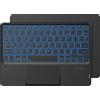 Sonstige Tastiera Bluetooth con touchpad, layout francese, wireless, retroilluminazione a 7 colori, compatibile con iOS, Android, tablet, Windows, colore nero