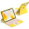 Sonstige Custodia rotante con tastiera per iPad di 11ª/10ª generazione, da 11/10,9 pollici, con touchpad e illuminazione a 7 colori, colore giallo