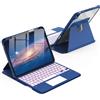 Sonstige Custodia rotante con tastiera per iPad di 11ª/10ª generazione, da 11/10,9 pollici, con touchpad e illuminazione a 7 colori, colore blu oceano
