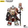 Joy Toy Action figure di Warhammer 40.000, White Scars, Stormseer Consul, con bastone energetico e pistola a proiettili, altezza 12 cm