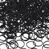 HICARER Confezione da 2000 Mini Elastici Gomma Elastici Morbidi per Bambini Capelli, Trecce Capelli, Acconciatura da Sposa e di Più (Nero)