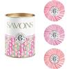 Roger & Gallet Assortimento 3 saponi 100 g - rosa, foglia di tè, rosa tè