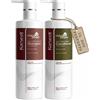 Karseell MACA CARE SYSTEM Set Shampoo Idratante + Balsamo Riparatore Capelli Secchi Danneggiati Colorati Ricci Lisciati Nutriente Anticrespo Collagene Argan Maca Professionale Senza Solfati 2x500ml