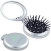 Hole Gadget ® | Specchietti Personalizzati con Spzzola Logo Gadget Promozionali Pubblicitari Personalizzabili per Aziende ed Omaggio a Clienti, Centri Estetici, Matrimoni | PI525 (100)