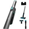 Cecotec Aspirapolvere Portatile con Accessorio Scopa Elettrica 2100 Twice | Motore Brushless 210W, Potenza Aspirazione 20kPa, Autonomia 40min, 2 Modalità, Accessorio 2in1, Accessorio Tappezzeria e Base
