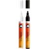 Molotow One4All 227HS - Set di 2 pennarelli acrilici lucidi (4,0 mm di spessore, lucido, altamente coprenti e permanenti, ad asciugatura rapida, ricaricabili) 251 bianco lucido e 252 nero lucido