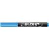 Hi-Text Evidenziatore FLUOCLIP 7000, punta scalpello - Confezione 12 pezzi in colore Azzurro fluo