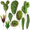 Cayway 10 Pz Succulente Piante Artificiali, Cactus di Artificiali Piante Grasse Finte Decorative Uncotted Faux Flower Succulente per Parete DIY Home Decor