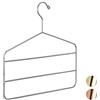 Relaxdays Gruccia Appendiabiti Multipla, per Pantaloni, Gonne, Sciarpe, Design Elegante, 4 mm, in Metallo, Argento