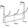 PREMIER Housewares 0509727 Appendiabiti da Porta, 6 Ganci, Finitura Cromata