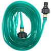 Relaxdays Tubo per Irrigazione a Goccia, 5 m, per Innaffiare Orto e Prato, Piatto, Tubicino Forato Gioccolatoio, Verde