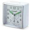 Velamp Sveglia da Comodino, Sveglia Analogica al Quarzo Silenziosa con Luce Senza Ticchettio, Semplice Orologio da Tavolo con funzione Snooze,Adatto per Camere da Letto, scrivanie, viaggi...