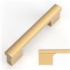 Amerdeco Maniglie per Mobili Oro Champagne 96mm, Tiratori per Cassetti in Lega di Alluminio per Cucina, Armadi e Comò