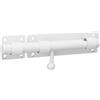 Sayayo Chiavistello per Porta in Legno Catenaccio Serratura in Acciaio Inox | Serratura di Sicurezza per Cancello Scorrevole con Foro per Lucchetto, 180MM, Bianco, Non Includere Lucchetto