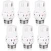 SUNOYA 6 Pezzi Testa Termostatica, Testina di Termostato Radiatore M30 x 1,5, Valvole Termostatiche, Valvola del Radiatore Sostituzione Termosifone Valvole
