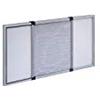 PEBSHOP Zanzariera estensibile in alluminio (50x70/132 cm. - Telaio bianco)